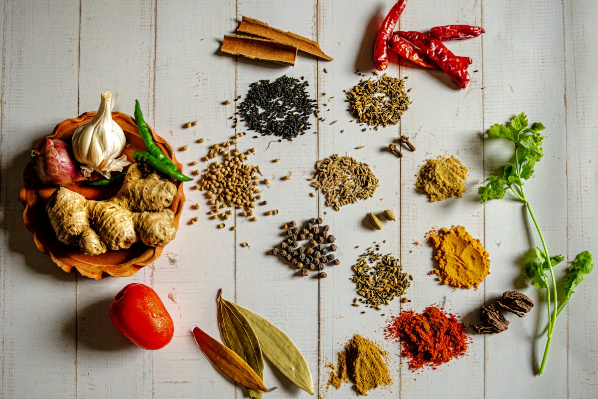 Warm spices used in Punjabi cooking